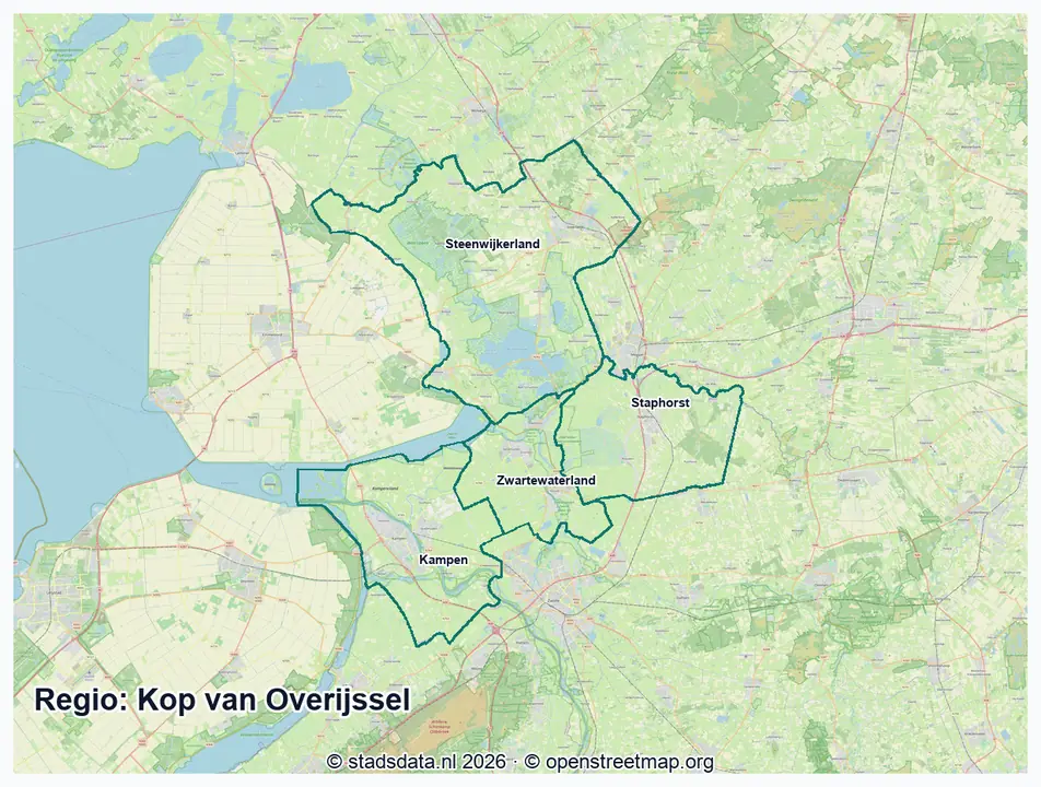 Kaart Kop van Overijssel